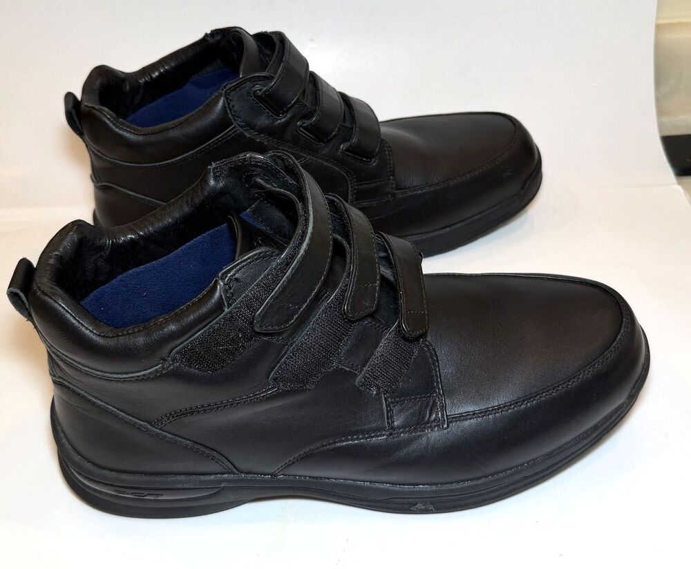Ankle Boots Black Hook & Loop